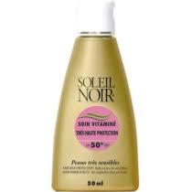 Crème Solaire Vitaminé 50+  SOLEIL NOIR