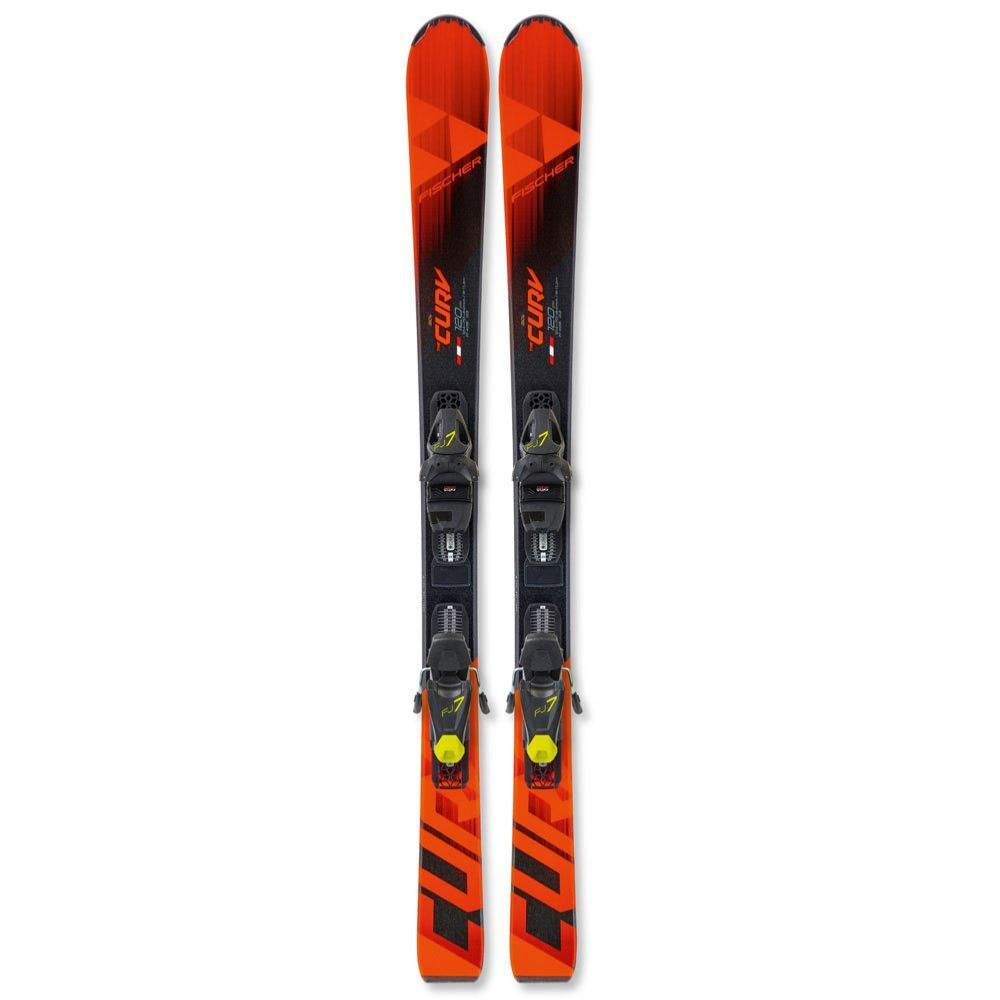 Skis Alpins RC4 CURV JR RAIL + Fixations FJ7 AC JR FISHER