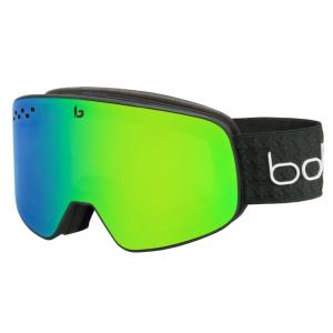 Masque de Ski NEVADA Black Corp Matte Phantom Green Emerald Photochromic 1-3 BOLLE